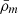 $ \bar{\rho}_m $