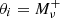 $ \theta_i = M_\nu^+ $