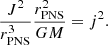 $$ \begin{aligned} \frac{J^2}{r_{\rm PNS}^3}\frac{r_{\rm PNS}^2}{GM} = j^2. \end{aligned} $$