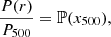 $$ \begin{aligned} \frac{P(r)}{P_{500}} = \mathbb{P} (x_{\rm 500}), \end{aligned} $$