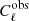 $ C_{\ell}^{\mathrm{obs}} $