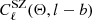 $ C_{\ell}^{\mathrm{SZ}} (\Theta, l-b) $