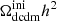 $ \Omega_{\mathrm{dcdm}}^{\mathrm{ini}}h^2 $