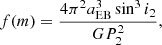 $$ \begin{aligned} f(m) = \frac{4 \pi ^2 a^3_{\rm EB} \sin ^3i_2}{G P_2^2}, \end{aligned} $$