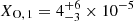 $ X_{\mathrm{O,\,1}}=4^{+6}_{-3}\times10^{-5} $