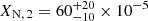 $ X_{\mathrm{N,\,2}}=60^{+20}_{-10}\times10^{-5} $