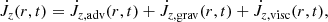 $$ \begin{aligned} \dot{J}_z(r,t) = \dot{J}_{z, \mathrm{adv}}(r,t) + \dot{J}_{z, \mathrm{grav}}(r,t) + \dot{J}_{z, \mathrm{visc}}(r,t), \end{aligned} $$