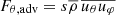 $ F_{\theta, \mathrm{adv}} = s \overline{\rho}\,\overline{u_\theta u_\varphi} $