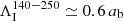 $ \Lambda_{\mathrm{I}}^{140{-}250} \simeq 0.6\,a_{\mathrm{b}} $