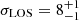 $ \sigma_{\mathrm{LOS}}=8^{+1}_{-1} $