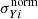$ \sigma^{\mathrm{norm}}_{Yi} $