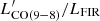 $ L^\prime_{\rm CO(9{-}8)}/L_{\rm FIR} $