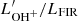 $ L^\prime_{{\rm OH}^+}/L_{\rm FIR} $