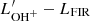 $ L^\prime_{{\rm OH}^+}-L_{\rm FIR} $
