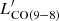 $ L^\prime_{\rm CO(9{-}8)} $