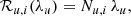 $$ \begin{aligned} \mathcal{R} _{u,i} (\lambda _u) = N_{u,i} \, \lambda _u, \end{aligned} $$