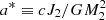 $ a^*\equiv cJ_2/GM_2^2 $