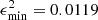 $ \epsilon^2_{\rm min} = 0.0119 $