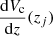 $ \frac{\mathrm{d}V_{\mathrm{c}}}{\mathrm{d}z}(z_j) $