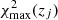$ \chi^{2}_{\mathrm{max}}(z_j) $
