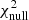 $ \chi^2_{\rm null} $