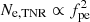 $ N_{\rm e,TNR} \propto f^2_{\rm pe} $