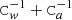 $ \mathtt{C}_{\mathit{w}}^{-1} +\mathtt{C}_a^{-1} $