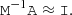 $$ \begin{aligned} \mathtt{M }^{-1} \mathtt A \approx \mathtt I . \end{aligned} $$