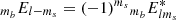 $ {}_{m_b}E_{l-m_s}=(-1)^{m_s}{}_{m_b}E_{lm_s}^* $