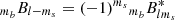 $ {}_{m_b}B_{l-m_s}=(-1)^{m_s}{}_{m_b}B_{lm_s}^* $