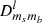 $ D^{l}_{m_sm_b} $