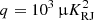 $ q=10^3\,\muup {K}_{\mathrm{RJ}}^2 $