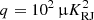 $ q=10^2\,\muup {K}_{\mathrm{RJ}}^2 $