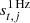$ s_{t,j}^\mathrm{1\,Hz} $