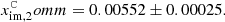 $$ \begin{aligned} x_\mathrm{im,2} ^\mathtt Comm&=0.00552\pm 0.00025. \end{aligned} $$