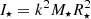 $ I_\star = k^2 M_\star R_\star^2 $