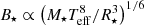 $ B_\star \propto \left(M_\star T_{\rm eff}^8/R_\star^3\right)^{1/6} $