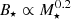 $ B_\star \propto M_\star^{0.2} $