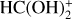 ${\rm{HC}}\left( {{\rm{OH}}_2^ + } \right)$