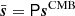 $ \bar{\boldsymbol{s}}=\mathsf{P}\boldsymbol{s}^{\mathrm{CMB}} $