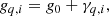 $$ \begin{aligned} g_{q, i} = g_0 + \gamma _{q, i}, \end{aligned} $$