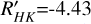 ${{R'}_{H\,K}} = - 4.43$