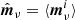 $$ \begin{aligned} \hat{\boldsymbol{m}}_{\nu }&= \langle \boldsymbol{m}^i_{\nu }\rangle \end{aligned} $$