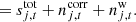 $$ \begin{aligned} &= s^{\mathrm{tot} }_{j,t} + n^{\mathrm{corr} }_{j,t} + n^{\mathrm{w} }_{j,t}. \end{aligned} $$