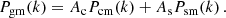 $$ \begin{aligned} P_{\mathrm{gm} }(k) = A_{\mathrm{c} } P_{\mathrm{cm} }(k) + A_{\mathrm{s} } P_{\mathrm{sm} }(k)\,. \end{aligned} $$