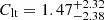 $ C_{\mathrm{lt}} = 1.47^{+2.32}_{-2.38} $