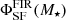 $ \Phi_{\mathrm{SF}}^{\mathrm{FIR}}(M_{\star}) $