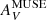 $ A_V^{\mathrm{MUSE}} $