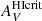 $ A_V^{\mathrm{HIcrit}} $