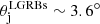 $ \theta_{\rm j}^{\rm LGRBs} \sim 3.6^\circ $